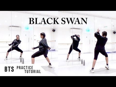 PRACTICE BTS 방탄소년단 BLACK SWAN CHORUS Dance Tutorial SLOWED W MIRROR 