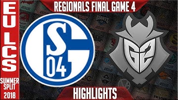S04 vs G2 Highlights Game 4 | EU LCS Regional