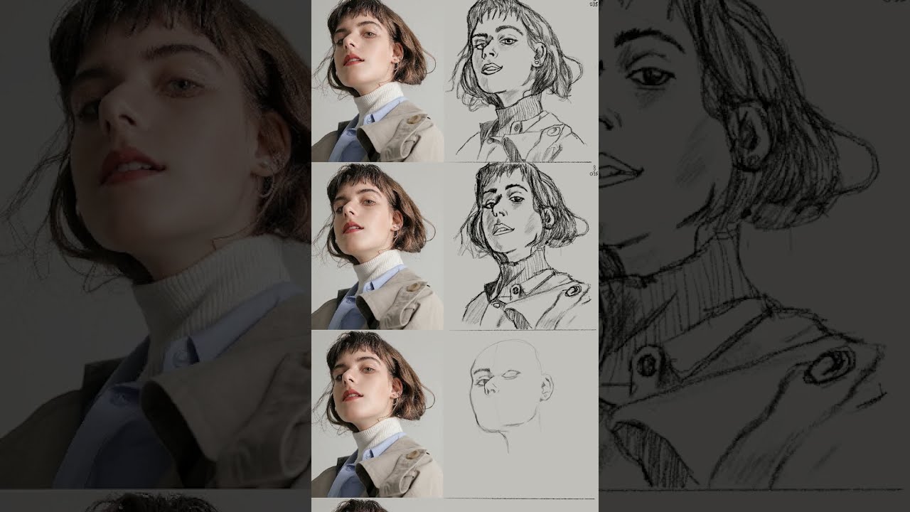 Drawing the Same Face 4 Times in Procreate