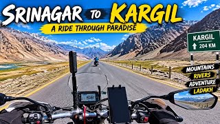 Shalimar Srinagar Kashmir to Kargil in one day 420 kms to & fro,  journey #kargil #bike #kashmir