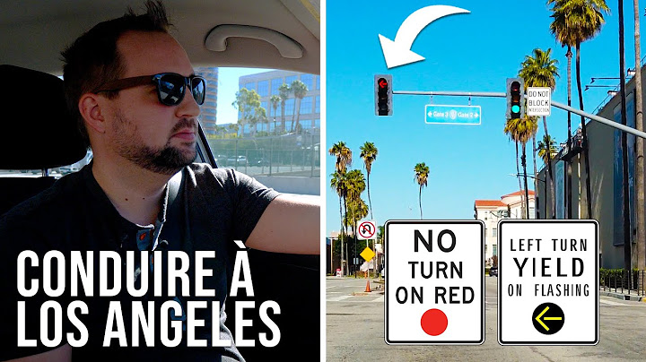 Conduire en CALIFORNIE : Tourner à Droite au Feu Rouge, Les Intersections & Turning Lanes