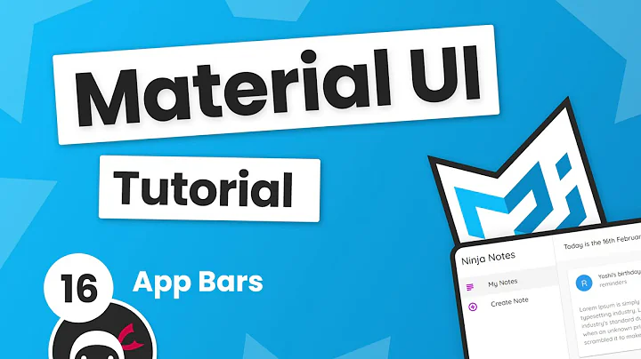 Material UI Tutorial #16 - App Bars