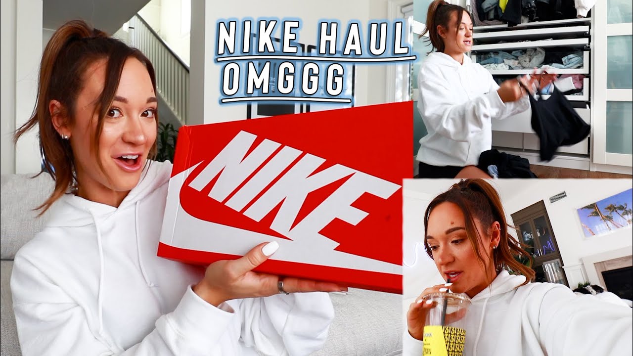 nike haul + cleaning for the 10000x YouTube