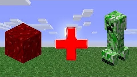 Creeper + Nether Wart Block = ??? | Minecraft combined