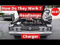 66 67 Charger How do The  Headlamps Work?