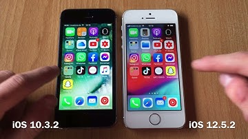 iPhone 5s: iOS 10.3.2 vs 12.5.2 Full Speed Comparison