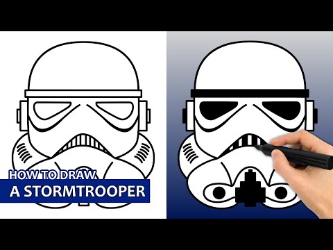 How To Draw A Stormtrooper | Easy Step By Step Drawing Tutorial