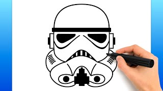 How To Draw A Stormtrooper (Easy Drawing Tutorial)