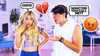 CALLING MY BOYFRIEND ANOTHER MANS NAME PRANK! **he left me** |Elliana Walmsley