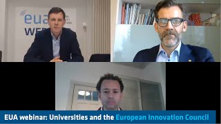 EUA webinar: Universities and the European Innovation Council screenshot 4