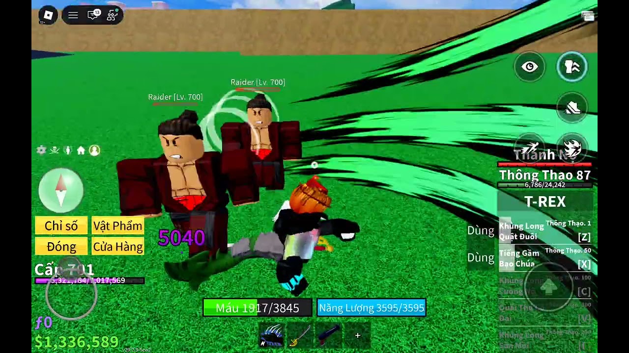 hôm nay có trái mới là trái t-rex và qua sea 2