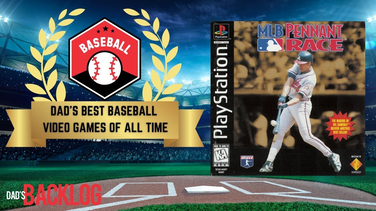 MLB Pennant Race Playstation 1996 Dad's Best Baseball Video Games of