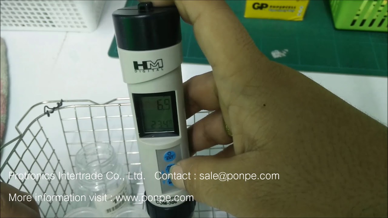 COM-300 การใช้งาน pH/EC/TDS/Temp Meter - YouTube