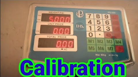 How to calibrate price computing scale @malikscale