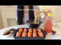 ENG)🧅🍣연어초밥과 김치말이 김밥 만들고 남자친구와 카페 가는 자취일상, 도시락 만들기, 양파 장아찌 담그기, 수박손질, 고추바사삭, 소불고기 전골, 닭불고기, 우동, 과자