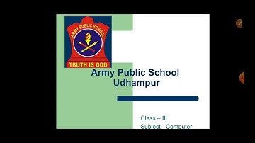 Class-3, Computer, Ch-4, Windows Operating System