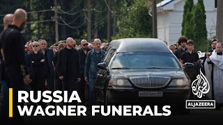 Private funeral held for Wagner chief Prigozhin in St Petersburg