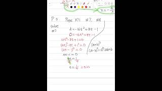 Algebra 1, unit 9, part 5.