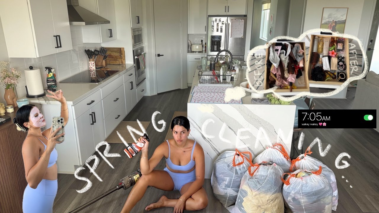 spring cleaning & decluttering my entire house + life reset!!