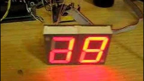 ATmega8 & PWM & 74HC595 shift register demo