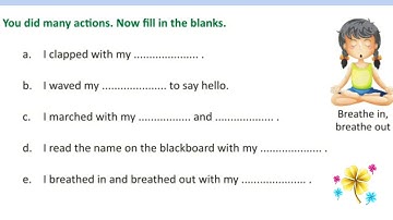 EVS Class-1 (Topic-My body) let