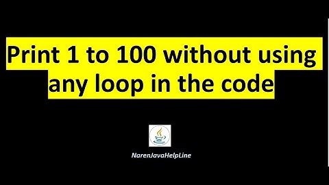 Tricky Interview Question: Print 1 to 100 Without Using any Loop in Code || Using Recursive