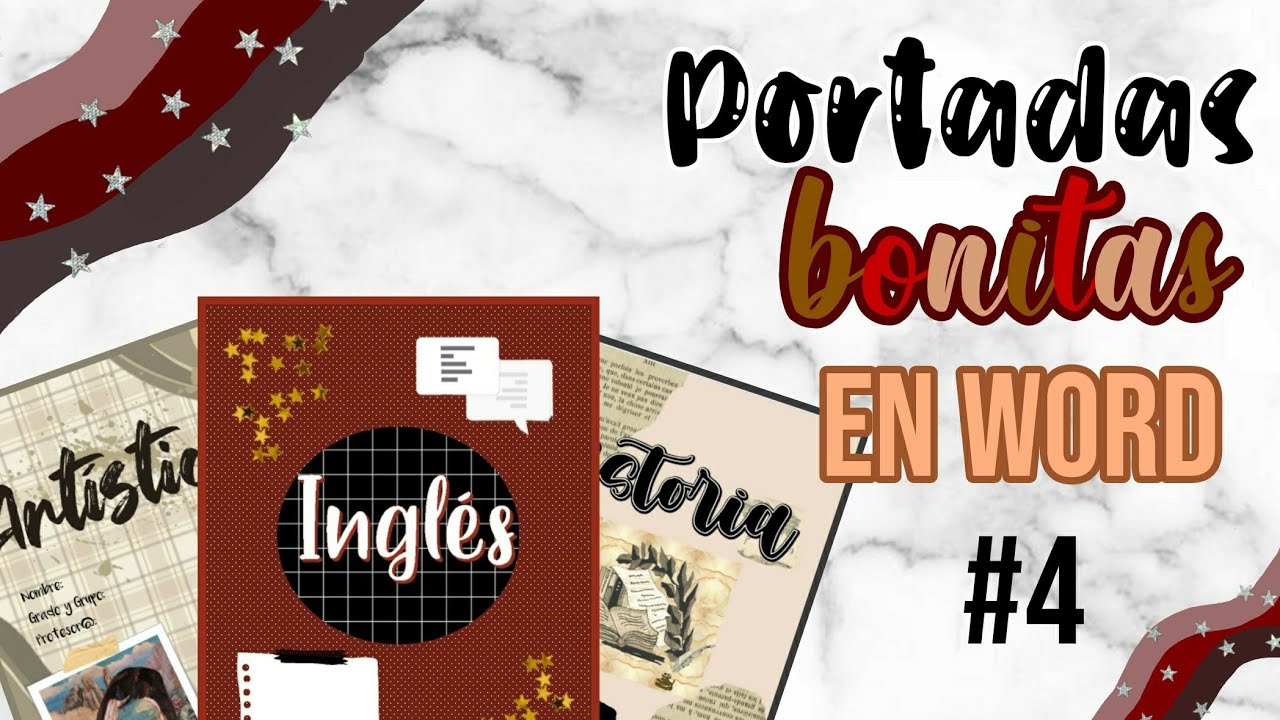 Portadas Bonitas En Word COMO HACER PORTADAS BONITAS EN WORD #4 - YouTube