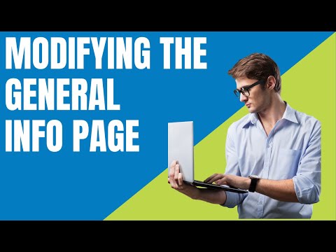 Modifying the General Info Page (In Client Profile)