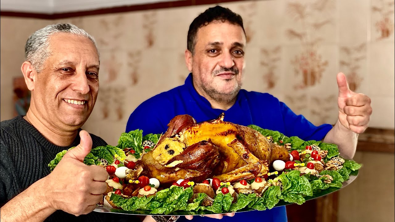 بيبي أو الديك الرومي معمر و محمر حضروه كطبق راقي للضيافة بكل سهولة