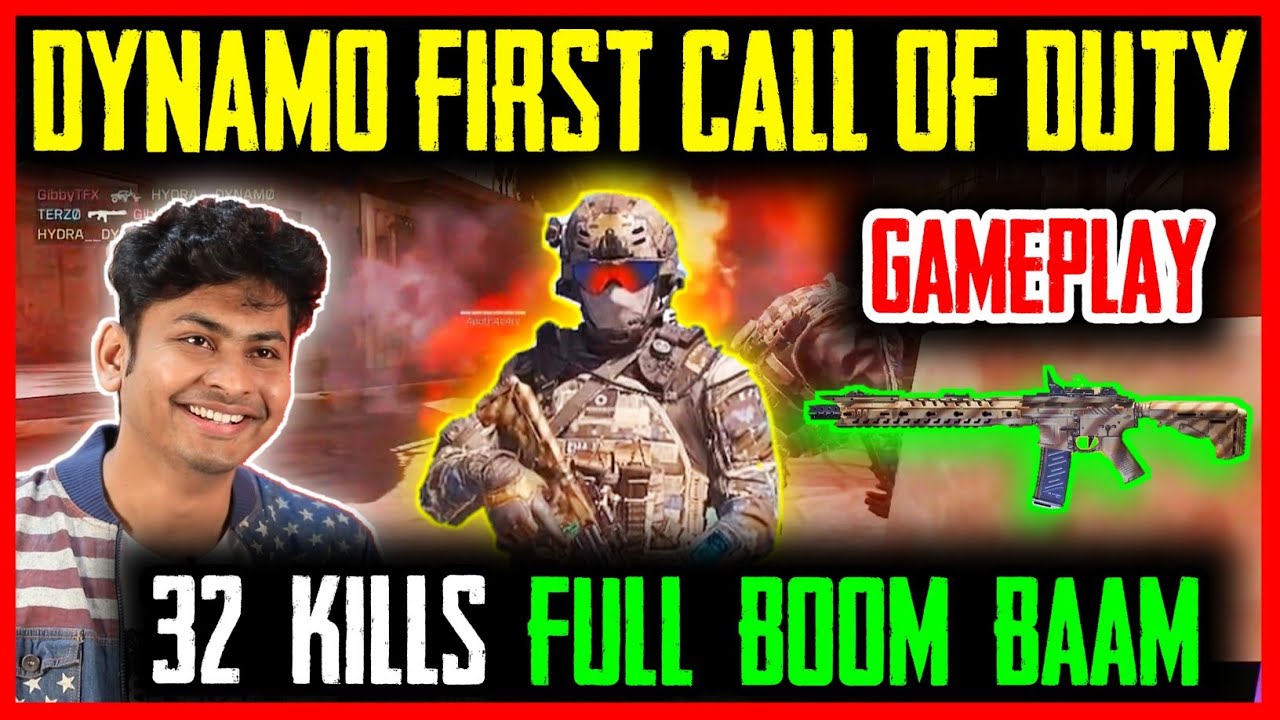 DYNAMO FIRST CALL OF DUTY MOBILE GAMEPLAY WITH 32 KILLS FULL BOOM BAAM