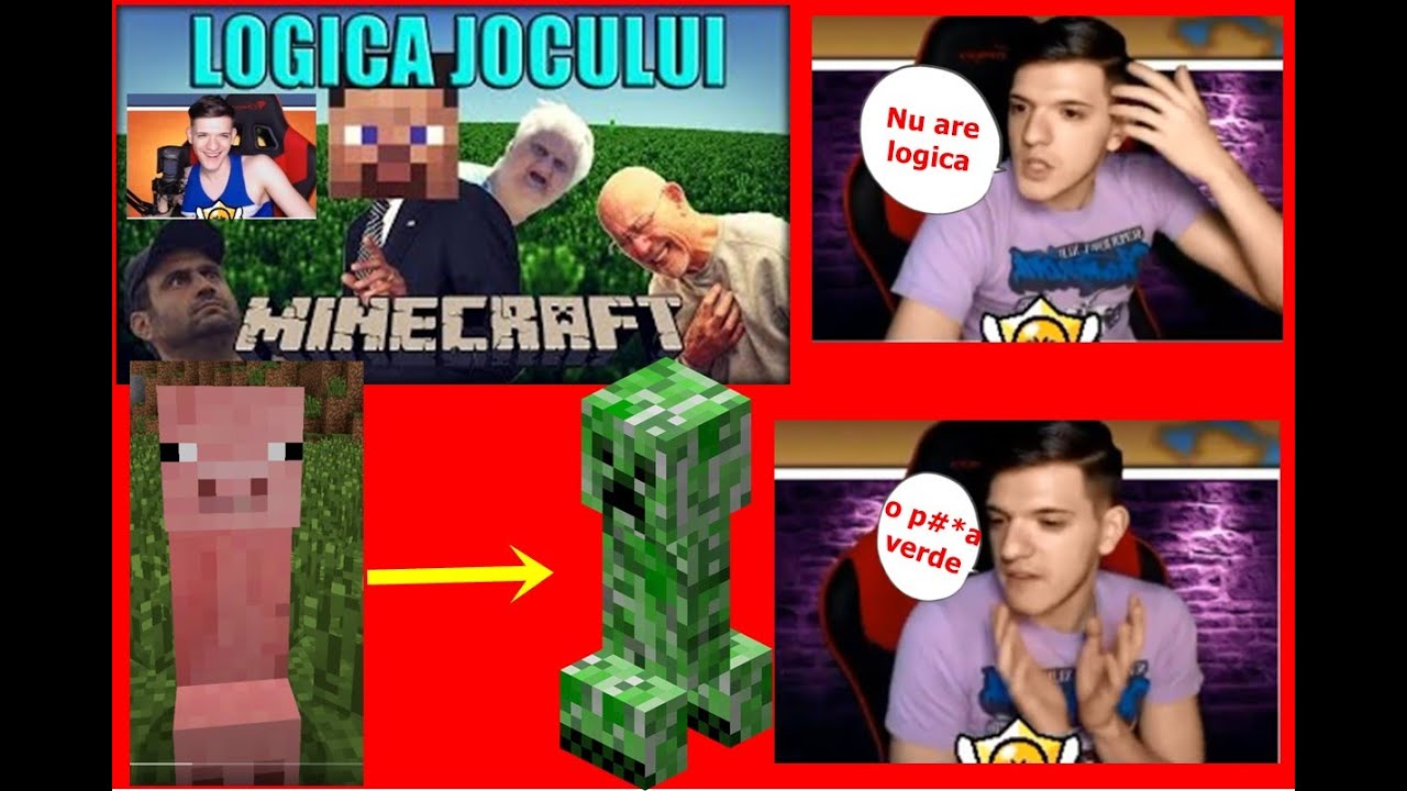 Madalin Reacționează la Logica Minecraft (Zappy TV)