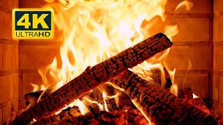 🔥 Fireplace Burning 4K (12 HOURS). Cozy Fireplace with Crackling Fire Sounds. Fireplace 4K 60fps