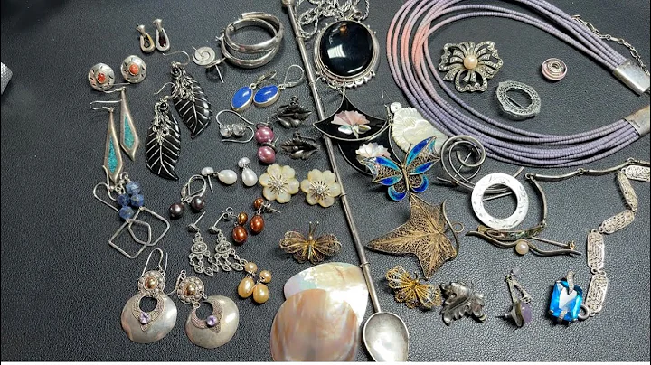 11/6 Vintage Jewelry Unbagging Sterling Silver, Ho...