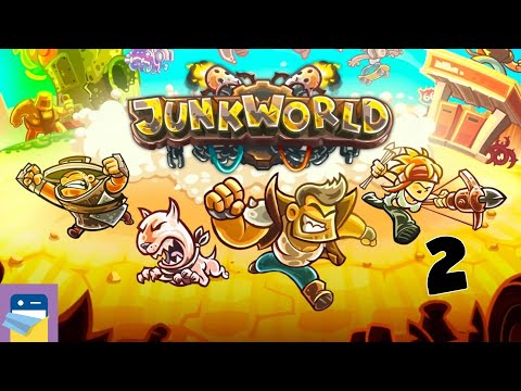 Junkworld TD: Apple Arcade iOS Gameplay Walkthrough Part 2 - Wasteland (by Ironhide)