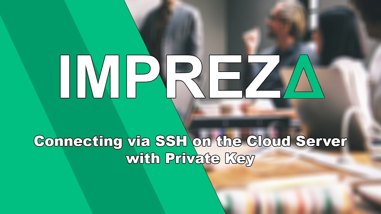 Connecting via SSH on the Cloud Server with Private Key