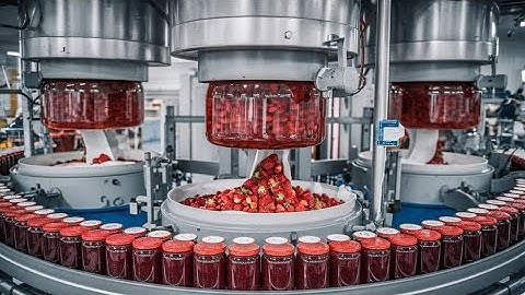How Strawberry Jam Is Made In Factory | Strawberry Jam Factory Process