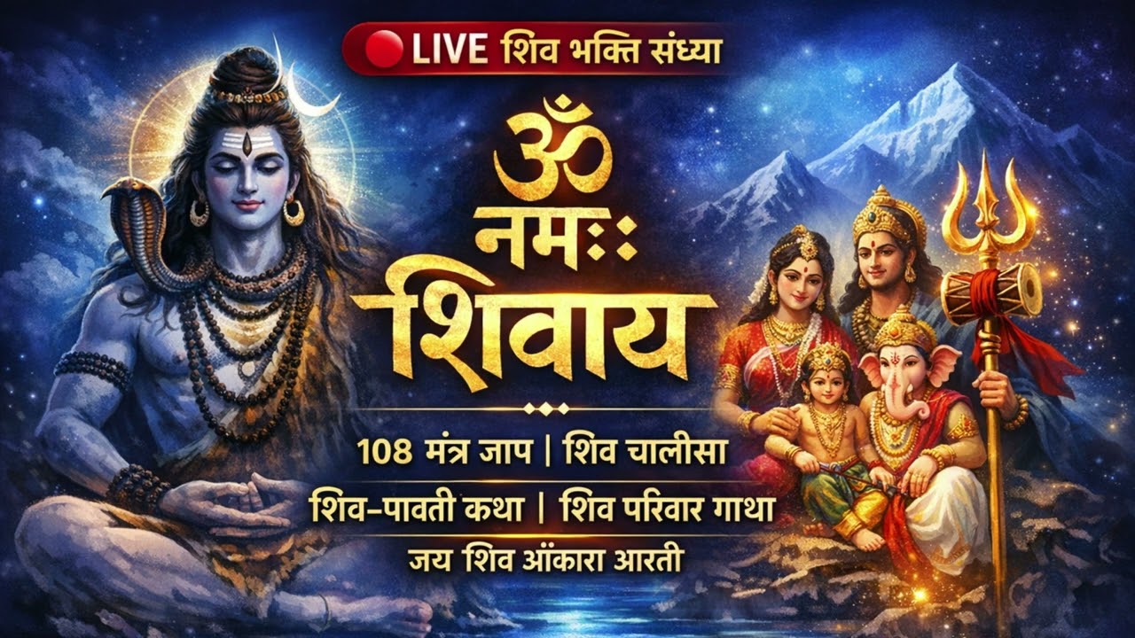 🔴 महाशिव भक्ति LIVE | शिव-पार्वती कथा | 108 मंत्र जाप | जय शिव ओंकारा #LiveShivBhajan #bhaktilive