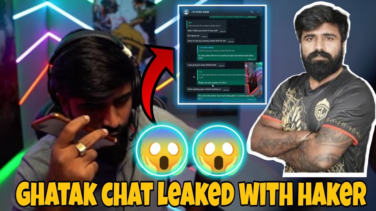 Ghatak WhatsApp chat leaked with haker 😱😱 Ghatak number leaked 🥺