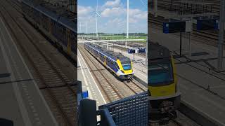 SNG komt aan en Eurocity komt langs Lage Zwaluwe #eurocity #nederlandsespoorwegen #treinspotter #ns