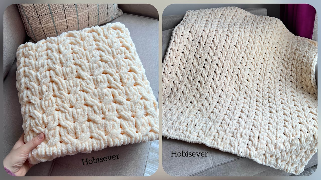 ŞİŞ YOK TIĞ YOK 💕 PUFFY BATTANİYE YAPIMI / ALİZE PUFFY BURÇAK MODELİ ÖRGÜ BEBEK BATTANİYESİ