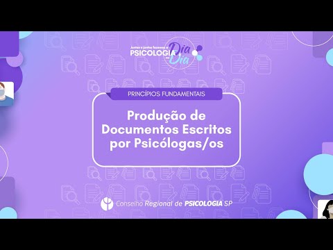 Produção de documentos escritos por psicólogas/os