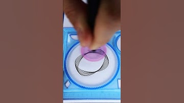 What does this pattern resemble?🤔 Magic Ruler #2024 #shorts #spirograph #short