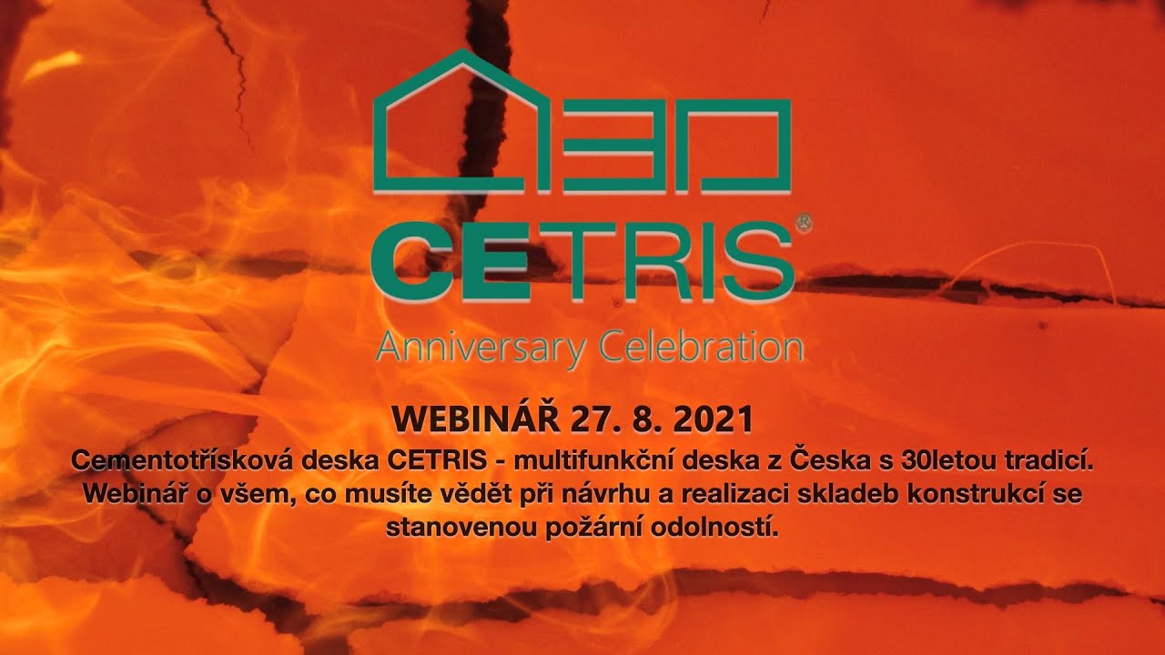 Webinář CETRIS: Aplikace desek CETRIS v požární ochraně