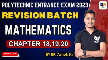 Polytechnic Entrance Exam Preparation | Revision Batch |  Mix Question | Mathematics by Er.Ashok Sir