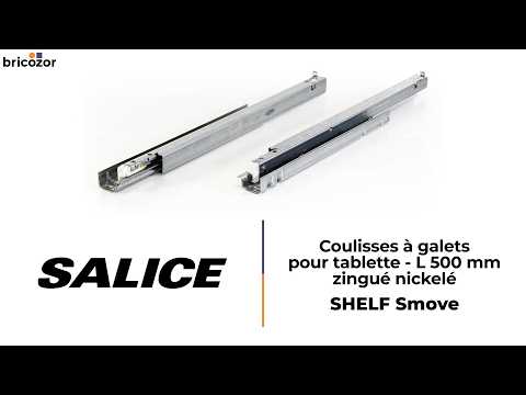 Coulisses pour tablette - charge 30 kg - sortie totale - SHELF Smove SALICE