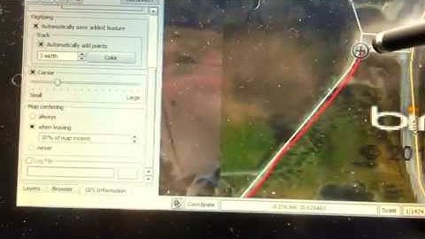 Live Tracking and sampling with Quantum GIS, a tablet PC and a Bluetooth datalogger