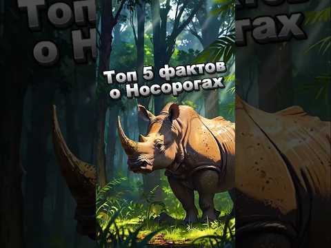 Топ-5 фактов, которые изменят твоё мнение о носорогах #животные #топ5 #носорог #факты #shorts