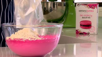 Zumbo Baking - Choc Raspberry Macarons (Step 2: Mixing)