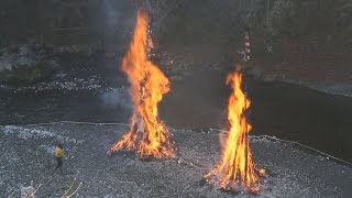奥多摩だより どんどが始まる