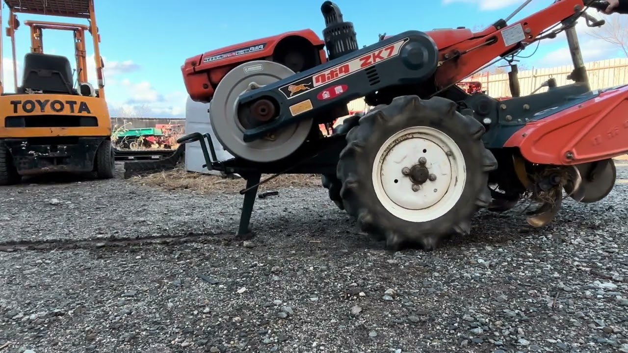 松本市発 引き取り限定 耕運機 クボタ ZK7 K7 ディーゼル 7馬力 状態は